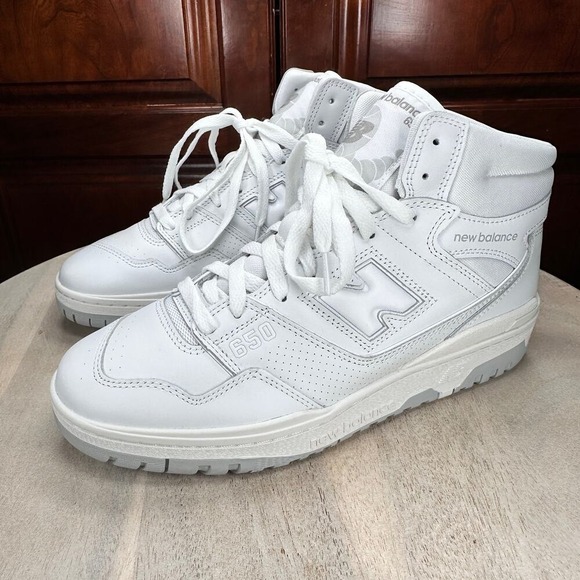 New Balance 650R Whiteout Men's Basketball Shoes Size 10 High Top Sneakers NEW - Picture 3 of 15